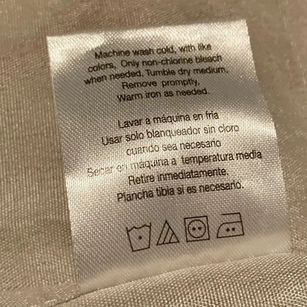 Essential Home Moroccan Design Pillow Shams Tile Geometric Red Cream 29 x  24 in
